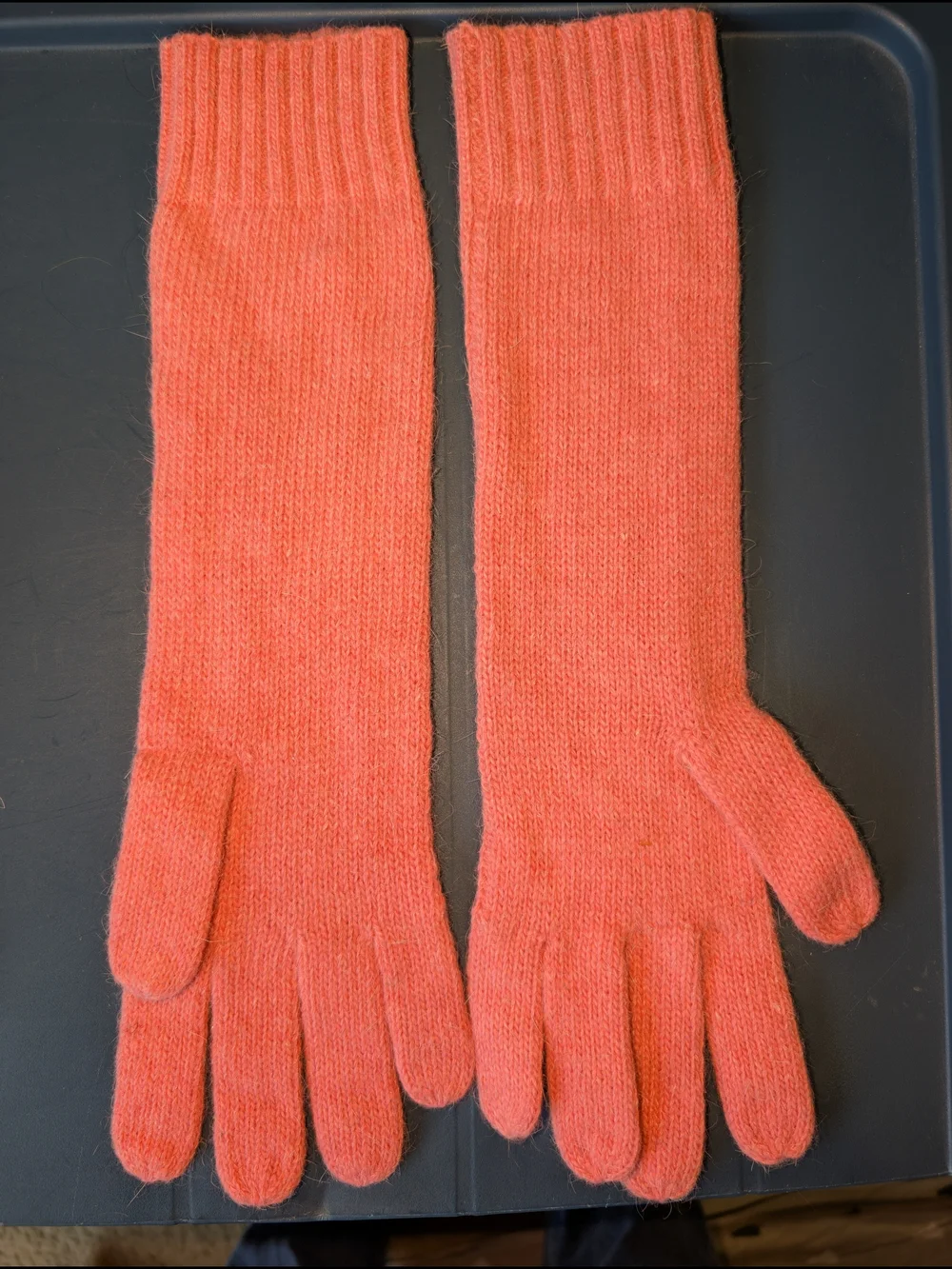 DownEast Cashmere Gloves with Cable Texture